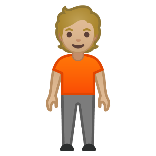 Person Standing: Medium-Light Skin Tone, the design in this release