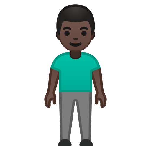 Man Standing: Dark Skin Tone, the design in this release