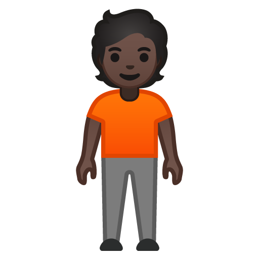 Person Standing: Dark Skin Tone, the design in this release