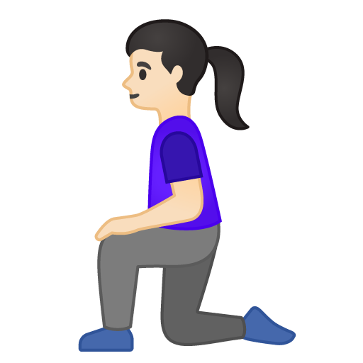Woman Kneeling: Light Skin Tone, the design in this release