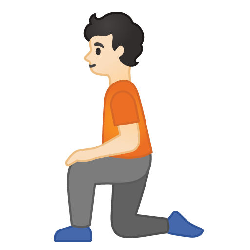 Person Kneeling: Light Skin Tone, the design in this release