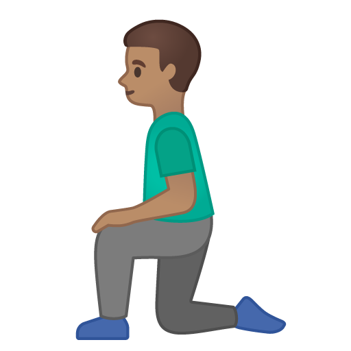 Man Kneeling: Medium Skin Tone, the design in this release