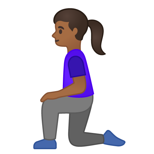 Woman Kneeling: Medium-Dark Skin Tone, the design in this release