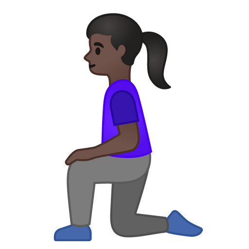 Woman Kneeling: Dark Skin Tone, the design in this release