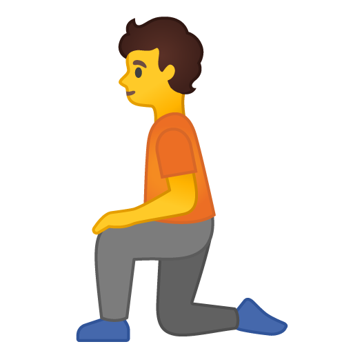 Person Kneeling, the design in this release