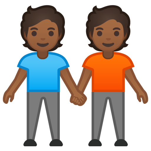 People Holding Hands: Medium-Dark Skin Tone, the design in this release