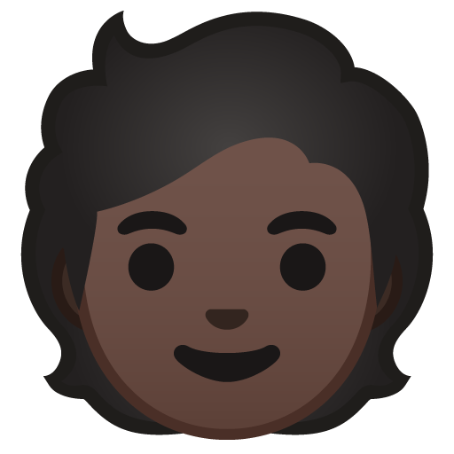 Person: Dark Skin Tone, the design in this release
