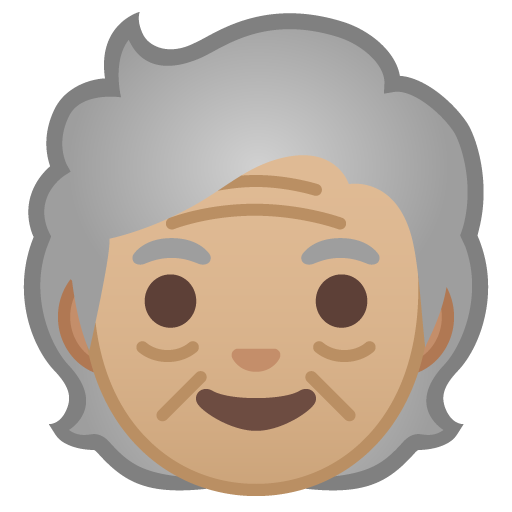 Older Person: Medium-Light Skin Tone, the design in this release