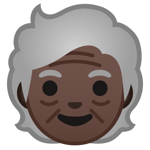 Older Person: Dark Skin Tone, the design in this release