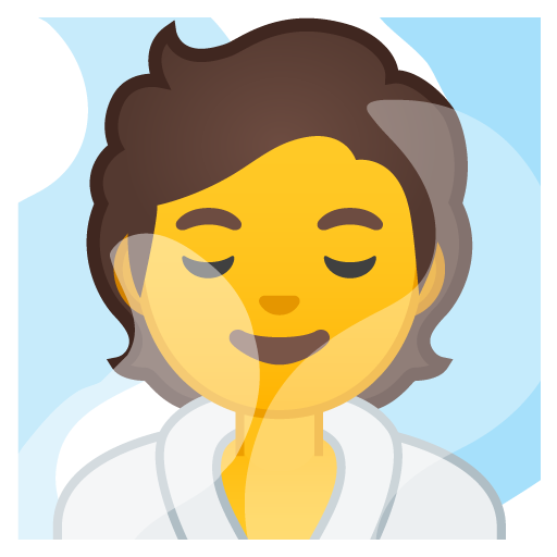 Person in Steamy Room, the design in this release