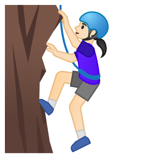 Woman Climbing: Light Skin Tone, the design in this release