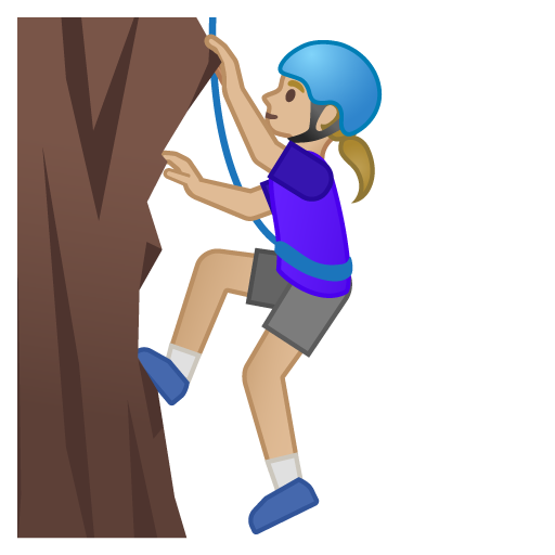 Woman Climbing: Medium-Light Skin Tone, the design in this release