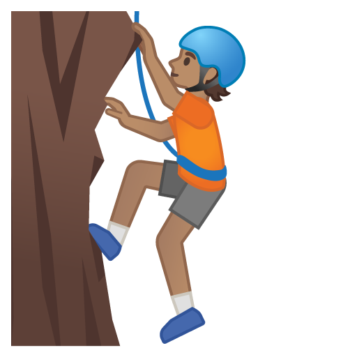 Person Climbing: Medium Skin Tone, the design in this release