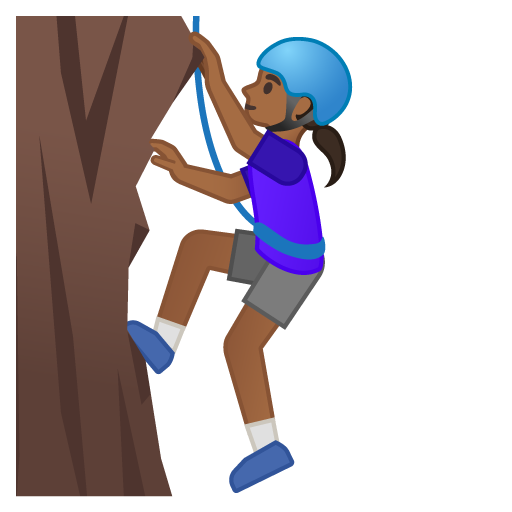 Woman Climbing: Medium-Dark Skin Tone, the design in this release