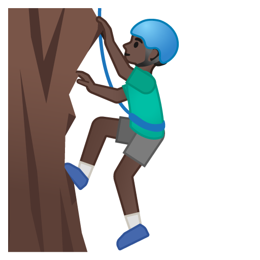 Man Climbing: Dark Skin Tone, the design in this release