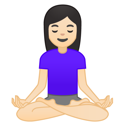 Woman in Lotus Position: Light Skin Tone, the design in this release