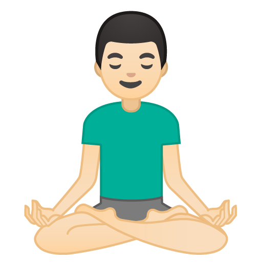 Man in Lotus Position: Light Skin Tone, the design in this release