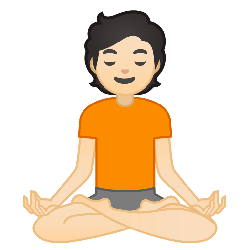 Person in Lotus Position: Light Skin Tone, the design in this release