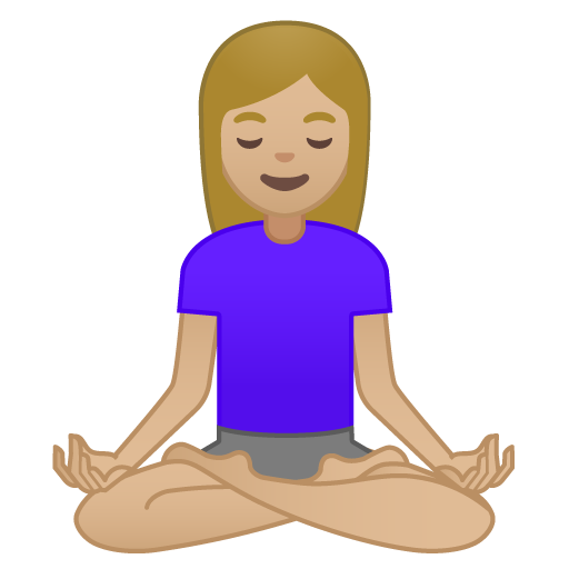 Woman in Lotus Position: Medium-Light Skin Tone, the design in this release