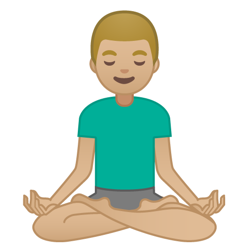 Man in Lotus Position: Medium-Light Skin Tone, the design in this release