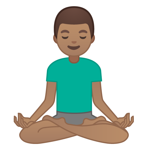 Man in Lotus Position: Medium Skin Tone, the design in this release