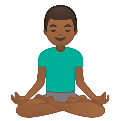 Man in Lotus Position: Medium-Dark Skin Tone, the design in this release