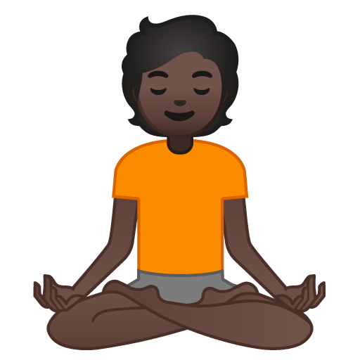 Person in Lotus Position: Dark Skin Tone, the design in this release