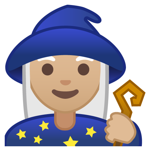 Woman Mage: Medium-Light Skin Tone, the design in this release