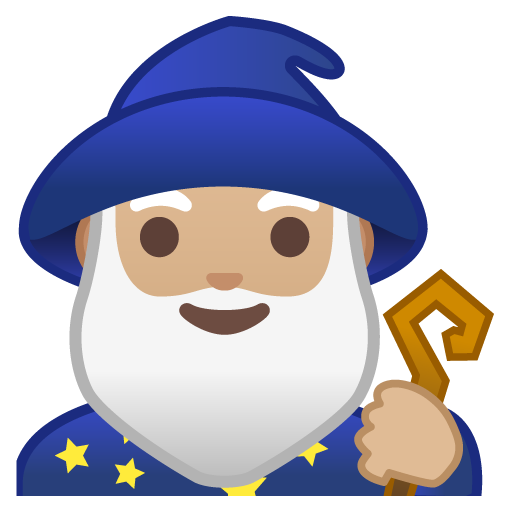 Man Mage: Medium-Light Skin Tone, the design in this release