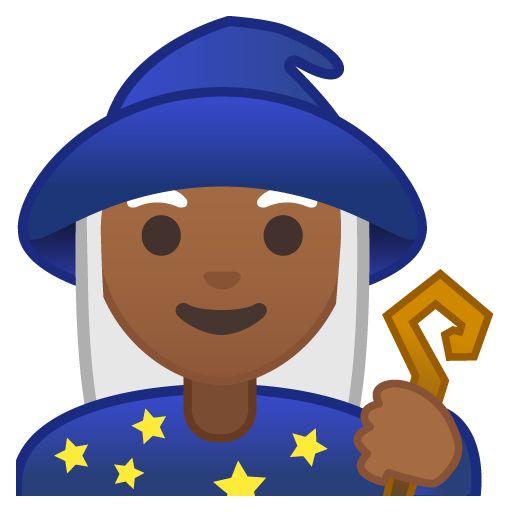 Woman Mage: Medium-Dark Skin Tone, the design in this release