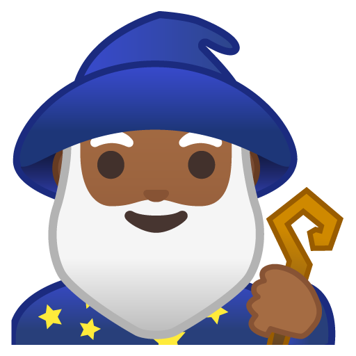 Man Mage: Medium-Dark Skin Tone, the design in this release