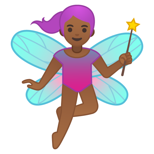Woman Fairy: Medium-Dark Skin Tone, the design in this release