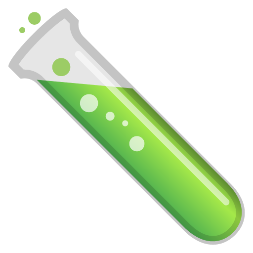 Test Tube as drawn by Google in Android 10.0