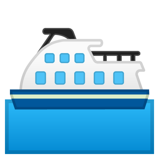 Ferry as drawn by Google in Android 10.0
