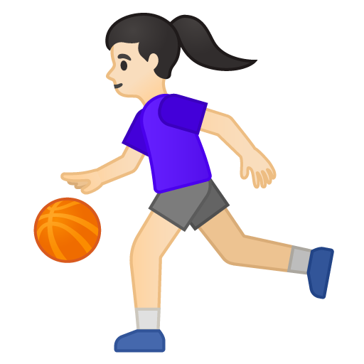 Woman Bouncing Ball: Light Skin Tone, the design in this release