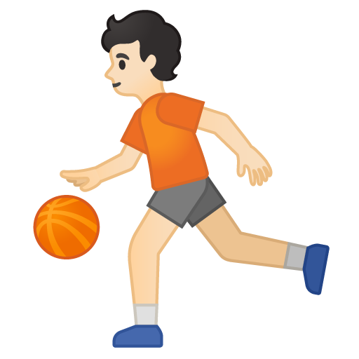Person Bouncing Ball: Light Skin Tone, the design in this release