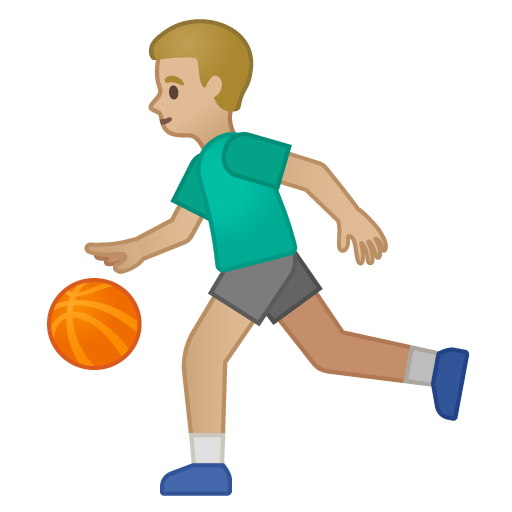Man Bouncing Ball: Medium-Light Skin Tone, the design in this release