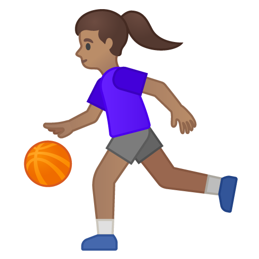 Woman Bouncing Ball: Medium Skin Tone, the design in this release