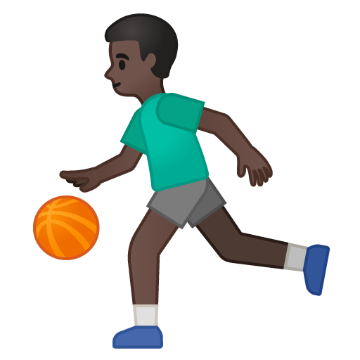 Man Bouncing Ball: Dark Skin Tone, the design in this release