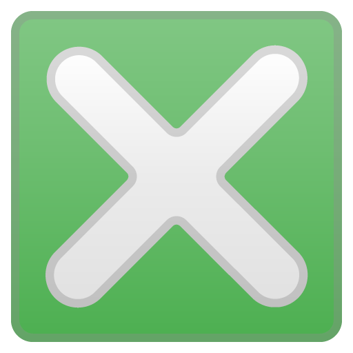 Cross Mark Button as drawn by Google in Android 10.0