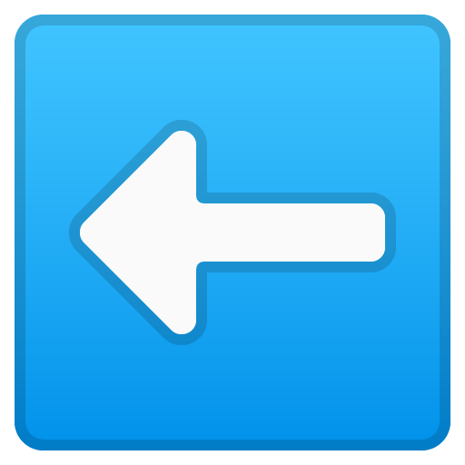 Left Arrow as drawn by Google in Android 10.0