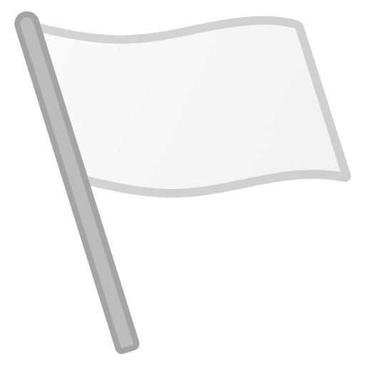 White Flag as drawn by Google in Android 11.0 December 2020 Feature Drop