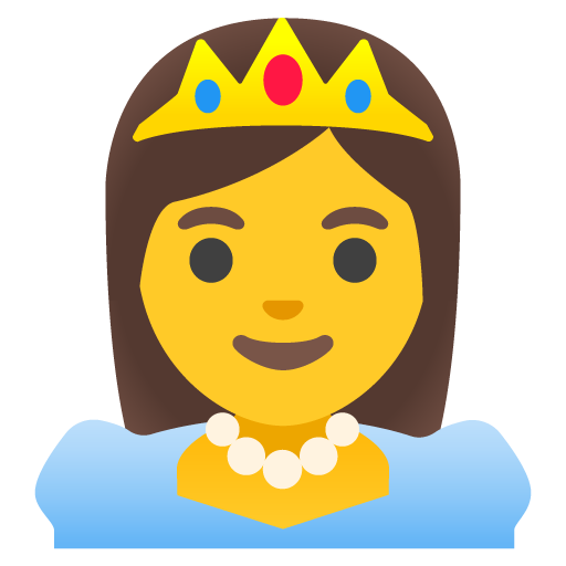 Princess as drawn by Google in Android 11.0 December 2020 Feature Drop