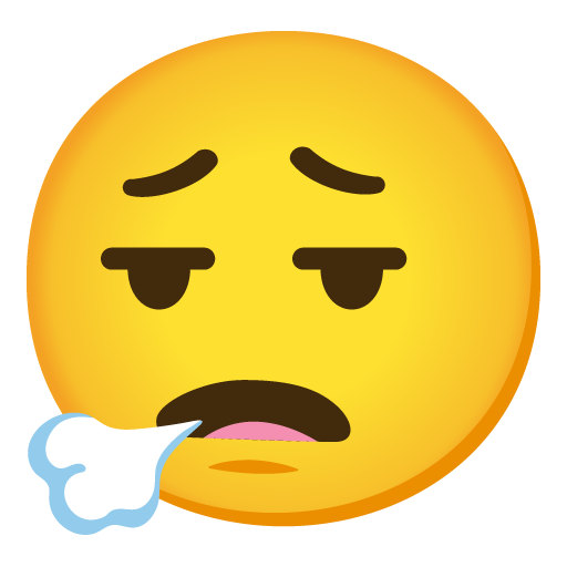 Faccina Che Espira as drawn by Google in Android 11.0 December 2020 Feature Drop