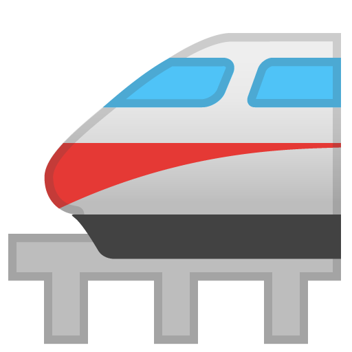 Monorail as drawn by Google in Android 11.0 December 2020 Feature Drop