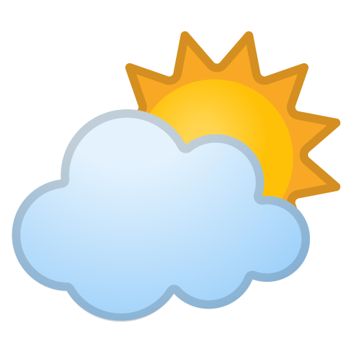 Sun Behind Cloud as drawn by Google in Android 11.0 December 2020 Feature Drop