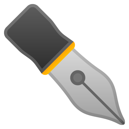 Black Nib as drawn by Google in Android 11.0 December 2020 Feature Drop