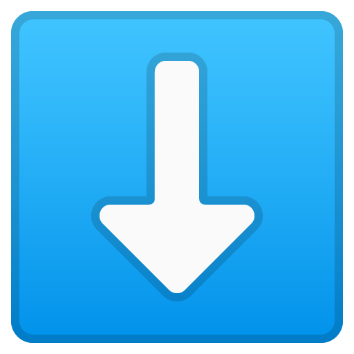 Down Arrow as drawn by Google in Android 11.0 December 2020 Feature Drop