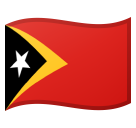 Flag: Timor-Leste as drawn by Google in Android 11.0