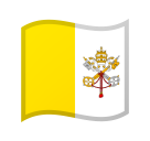 Flag: Vatican City as drawn by Google in Android 11.0